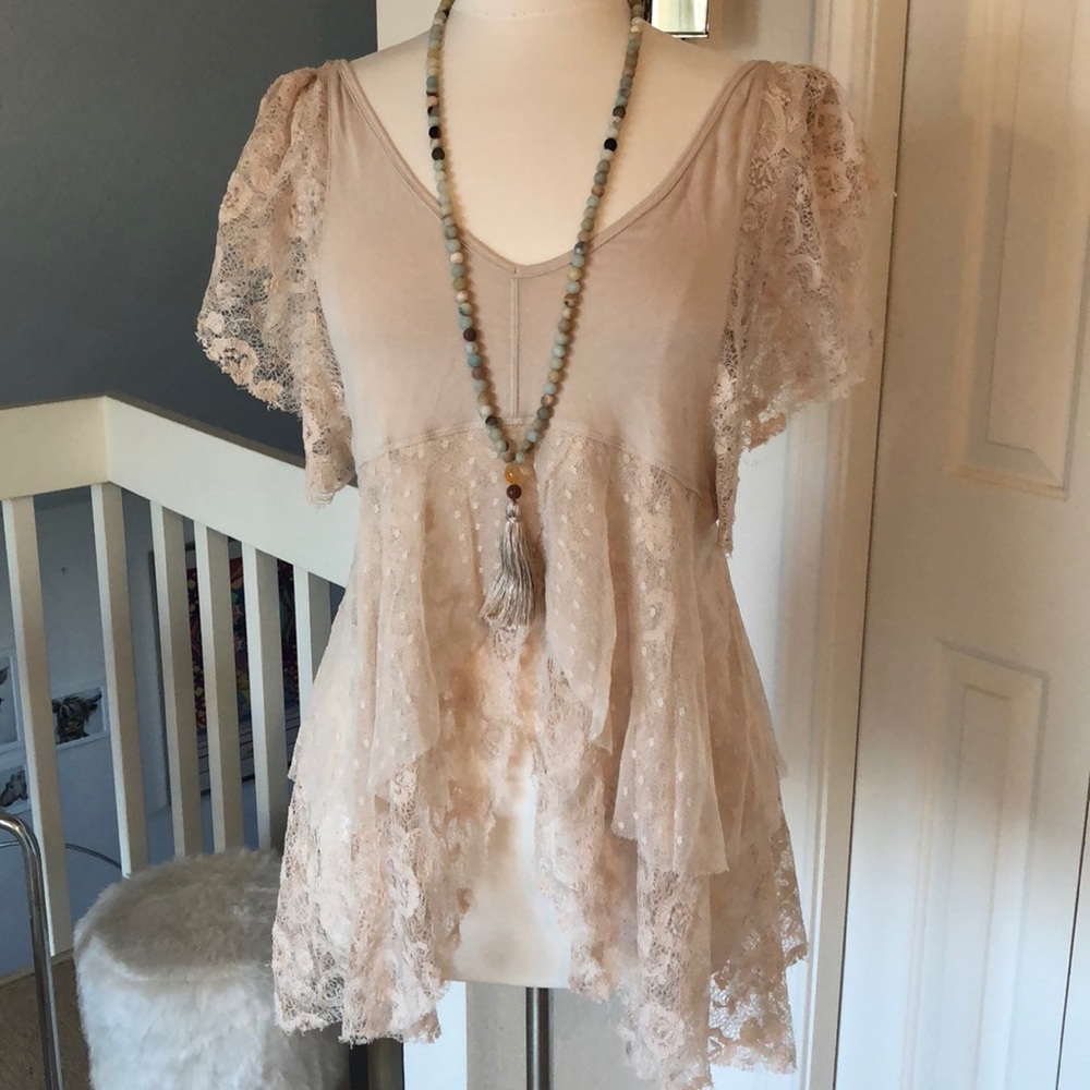 Free People lace shirt